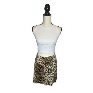 Y2K Vintage Forever 21 Cheetah PrintPencil Mini Skirt Best for Size Small